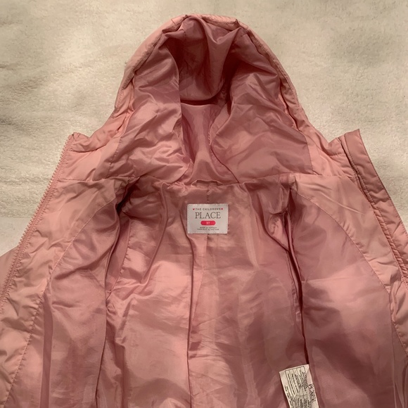 Toddler Girl Pink Puffer Jacket - Picture 6 of 8